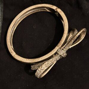 Marc by Marc Jacobs Silver Crystal Bow Bracelet